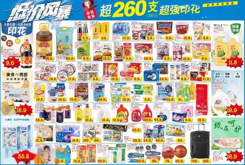 新年第一弹 梧州大润发低价风暴，260支印花倾力回馈日用百货